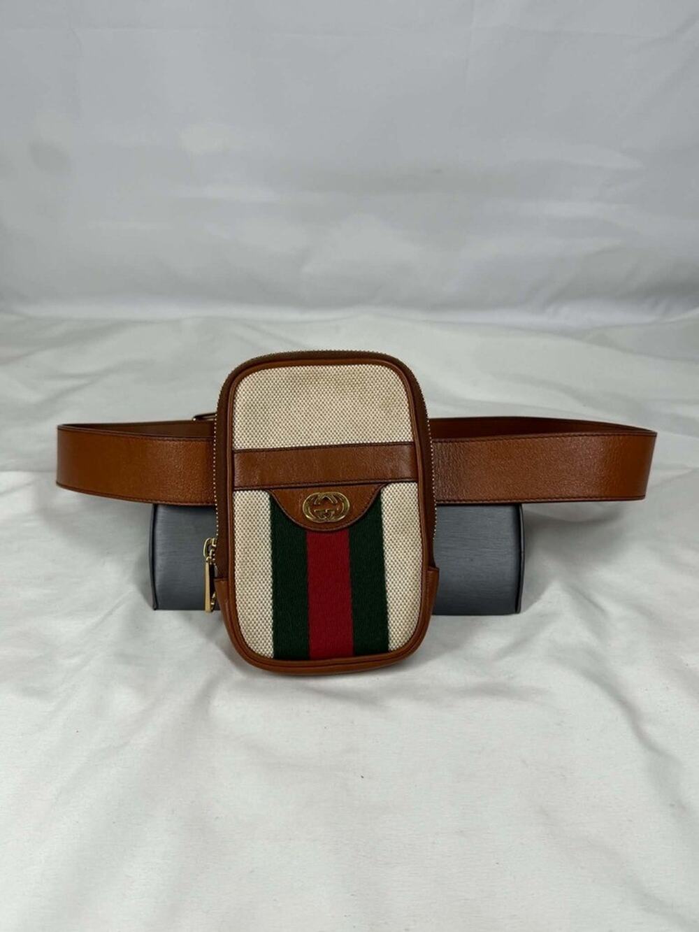 Gucci Vintage Canvas 38'' Belt Bag Phone Case 581519 SPB-TS 353540 (353540)
